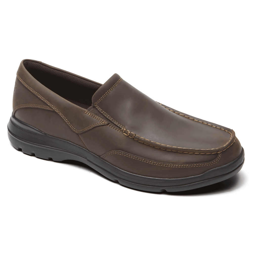 Rockport Slip-On For Mens Dark Brown - Junction Point - DF9784602